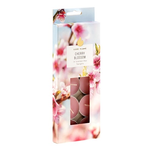 1pack Tealights Scented 4 Hour Pk10 Cherry Blossom