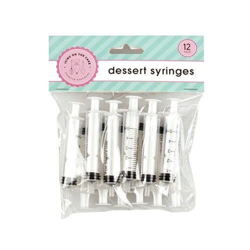 Cake Dessert Syringe 5ml 12 Pack 9x1cm