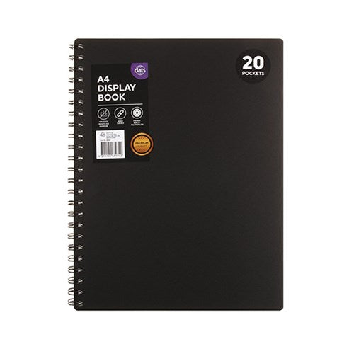 Display Book Spiral Bound Premium A4 20 Pockets