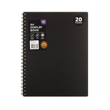 Display Book Spiral Bound Premium A4 20 Pockets