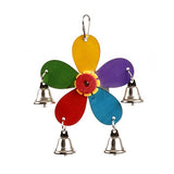 Bird Toy Windmill w Bells 17.5cm