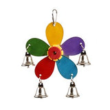 Bird Toy Windmill w Bells 17.5cm
