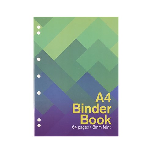 Book Binder A4 8mm Ruled 64pg 210x297mm P7.1 FSC Mix Credit
