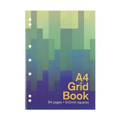 Book Binder Grid A4 5mm Ruled 64pg P7.1 FSC Mix Credit