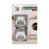 Multiple Function Broom Mop Holder 2pk