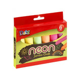 1pack Chalk Jumbo Neon Coloured 6pcs