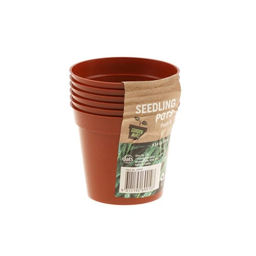 1pack Pots Seedling Round 6Pcs 8.5x6x7.5cm