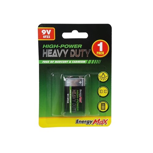 Battery Pk 1x9 Volt Longlife H/D
