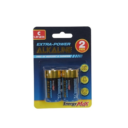 1pack Battery Pcs2 Size C Alkaline