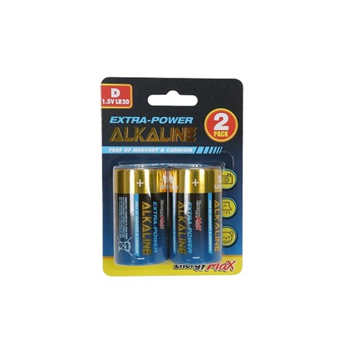 1pack Battery Pcs2 Size D Alkaline