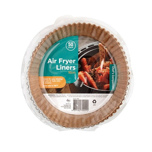 Round Air Fryer Liners 50 Pack 16cm