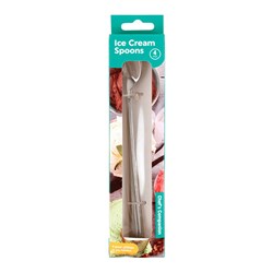 Stainless Steel Ice Cream Spoons 4 Pack