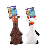 1pc Dog Toy Farm Animal 19cm 2 Assorted Designs Cow/Sheep Squeaky