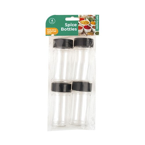 1pc Spice Bottles 4pk 9.5x4.5cm Dia