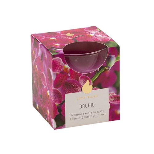 1pc Candle Scented in Glass Jar 25 Hour Orchid