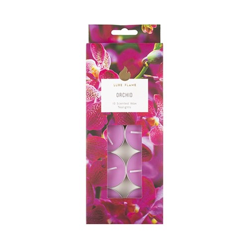 1pack Tealights Scented 4 Hour Pk10 Orchid