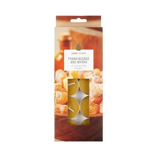 1pack Tealights Scented 4 Hour Pk10 Frankincense & Myrrh