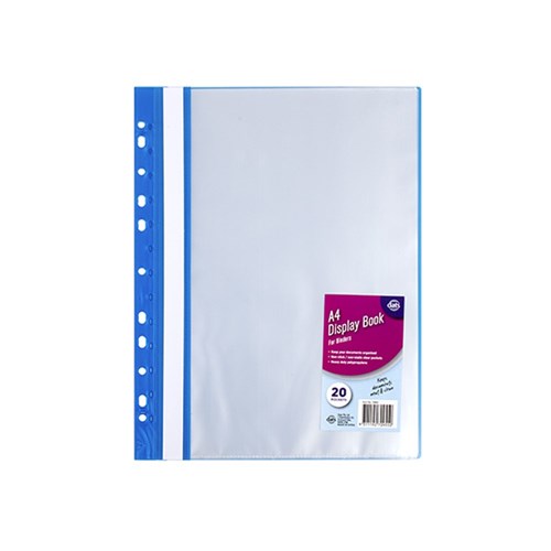 Display Book A4 for Binders 20 pocket