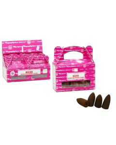1pc Satya Backflow Dhoop Cones - Rose