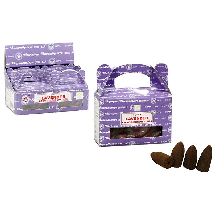 1pc Satya Backflow Dhoop Cones - Lavender
