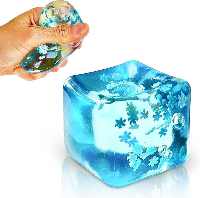 1pc Squishy Squeeze - Slow Rise Snowflake Cube - 4.5cm