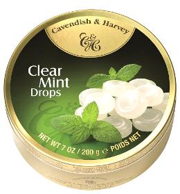 Cavendish Clear Mint Drops 200g