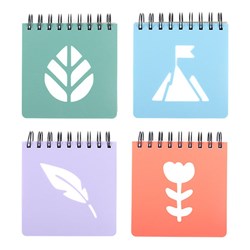 1 Notebook Basic PP Diecut 12x12cm 400pg