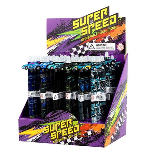 1pc Erasable Gel Pen Boys Designs in SRT 6 Assorted Colors