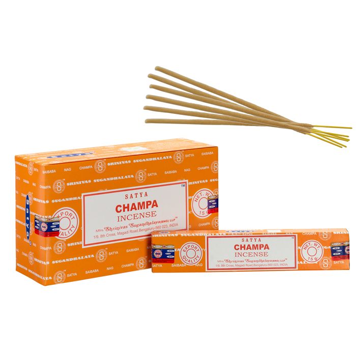 1 pack Satya Perfumed Incense Sticks - Champa