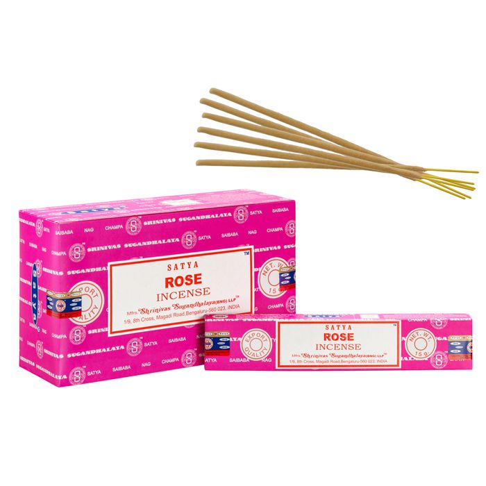 1 pack Satya Perfumed Incense Sticks - Rose
