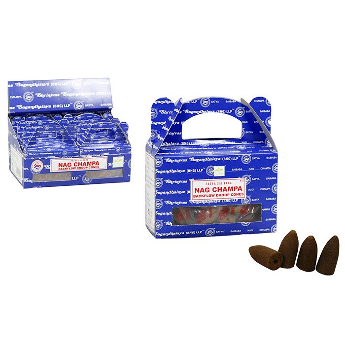 1pc Satya Backflow Dhoop Cones - Nag Champa