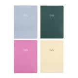 1 Notebook Card Cover Stitched 4 Assorted Colors A4 96pg