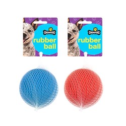 1pc Dog Toy Solid Rubber Ball 7.8cm 2 Assorted Colors Red / Blue