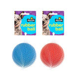 1pc Dog Toy Solid Rubber Ball 7.8cm 2 Assorted Colors Red / Blue