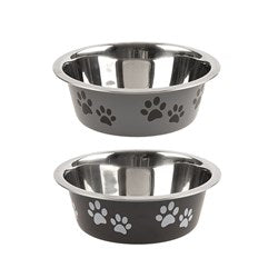 1 Pet Bowl Stainless Steel 21.5x7cm 2 Assorted Colors