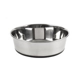 1pc Pet Bowl Stainless Steel with Non Slip Base 20.8x6.2cm