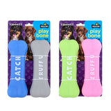 1pack Dog Toy Bone Squeaky Vinyl 14.5x5x2cm 2 Asstd Colours Pcs2