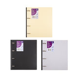 1pc Binder 4 Ring Premium A4 PP Cover 3 Assorted Colors