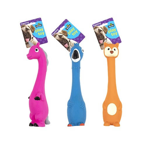 1pc Dog Toy Animal 29cm Squeaky 3 Asstd Unicorn Bird Fox