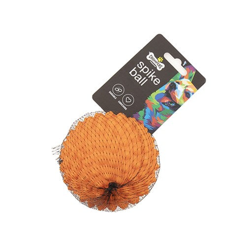 1pc Dog Toy Spike Ball 9cm Premium Orange