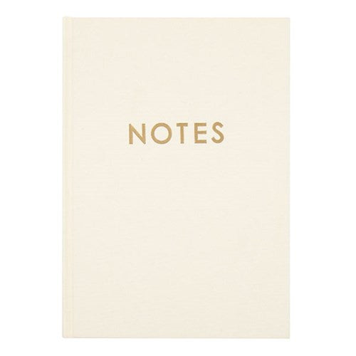 Fabric Notebook A5 160pg Cream