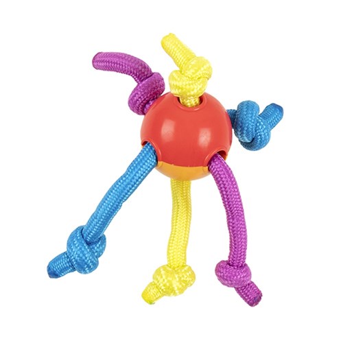 1pc Dog Toy TPR Ball w Rope 20 x 7 x 1.5cm