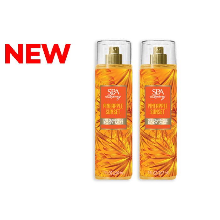 1pc Spa Luxury Body Mist - Pineapple Sunset 207ml