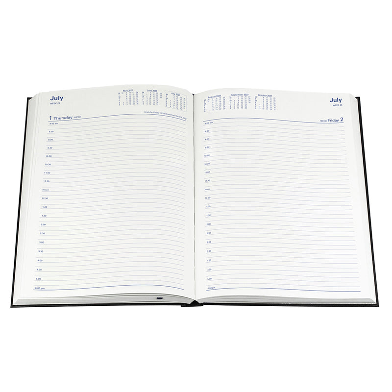 Collins A4 Day to Page Year 2027 Diary Black
