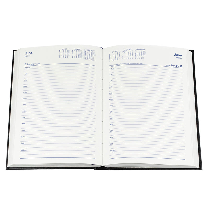 Collins A5 Day to Page Year 2027 Diary Black