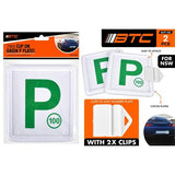 1pack Plate P NSW Green Clip On 2pce