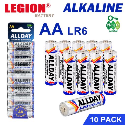 AA Size Alkaline Batteries 10pcs - 1pack