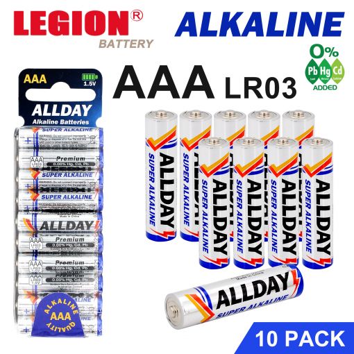 AAA Size Alkaline Batteries – 10pcs - 1pack