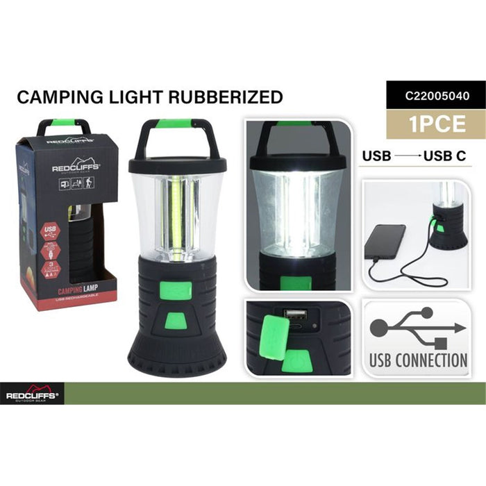 1pc Camping Light Rubberize 21cmUSB-USBC