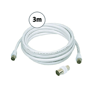 3m Coaxial Cable with Adaptor